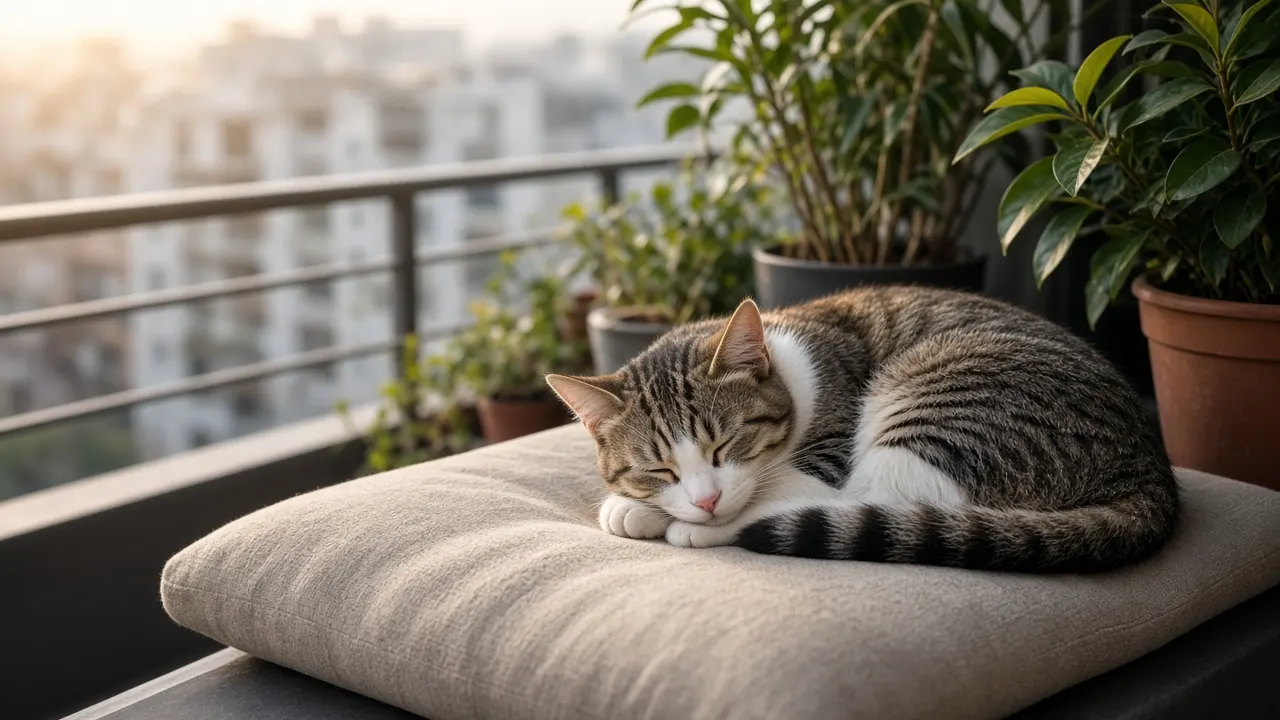 A pet at home in Delhi